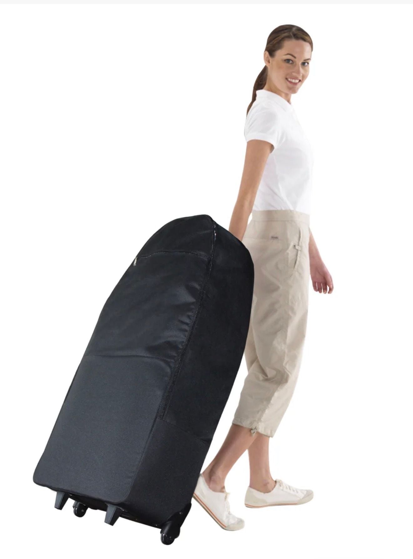Master Massage Equipment Wheeled Massage Chair Carrying Case Black 5