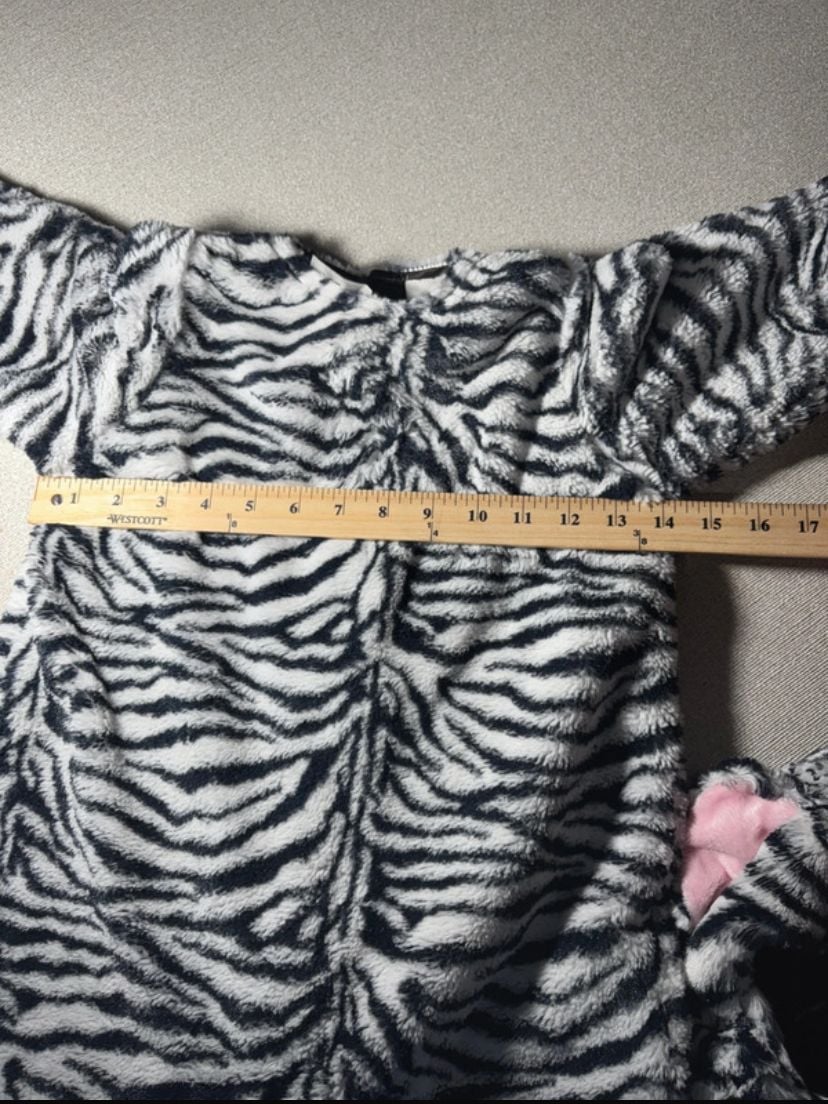 Animal Planet Zebra Costume Size 18-24 Months Plush Jumpsuit 3