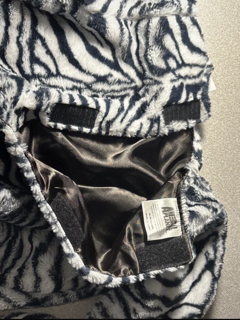 Animal Planet Zebra Costume Size 18-24 Months Plush Jumpsuit 7