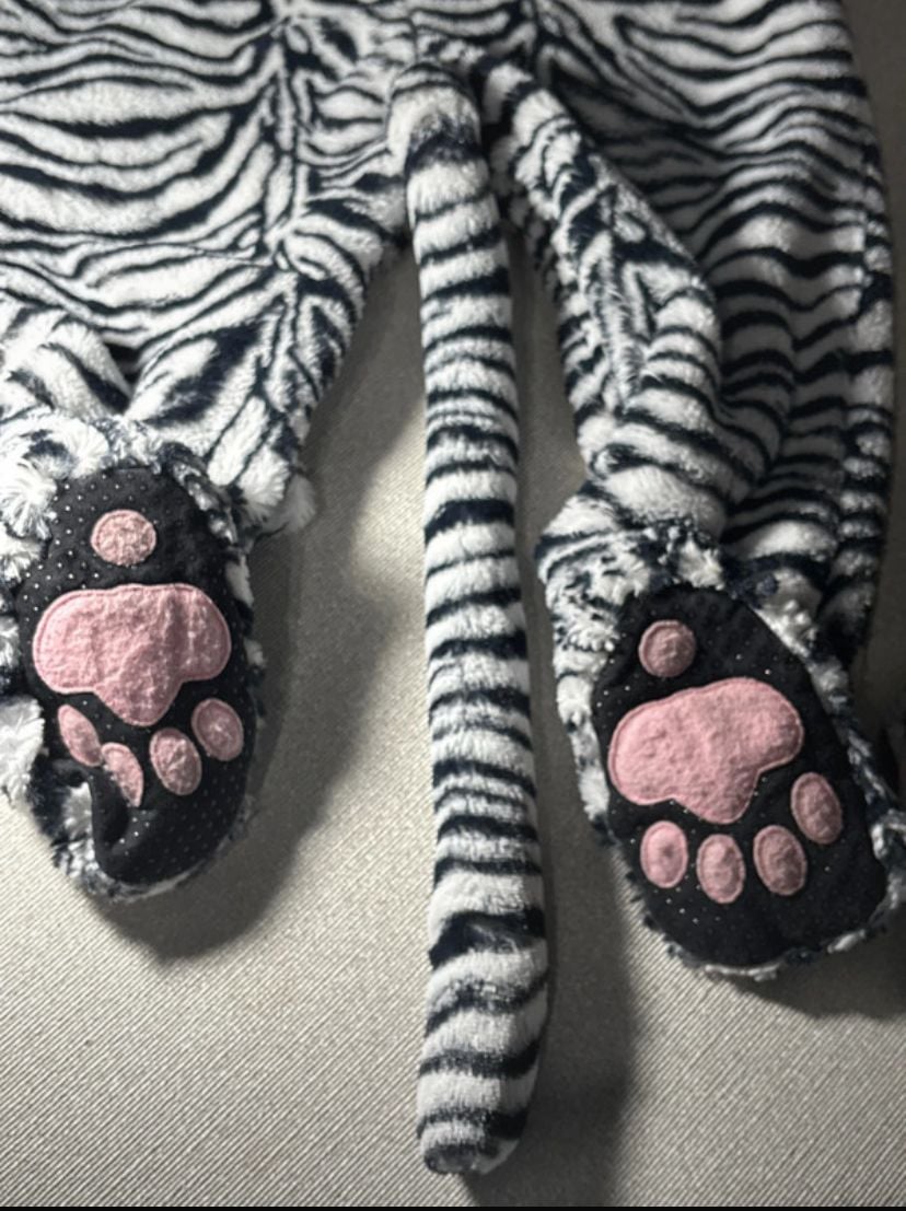 Animal Planet Zebra Costume Size 18-24 Months Plush Jumpsuit 9