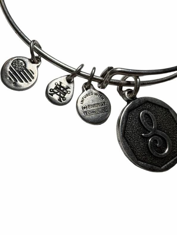 Alex And Ani Initial S Charm Bangle Bracelet 4