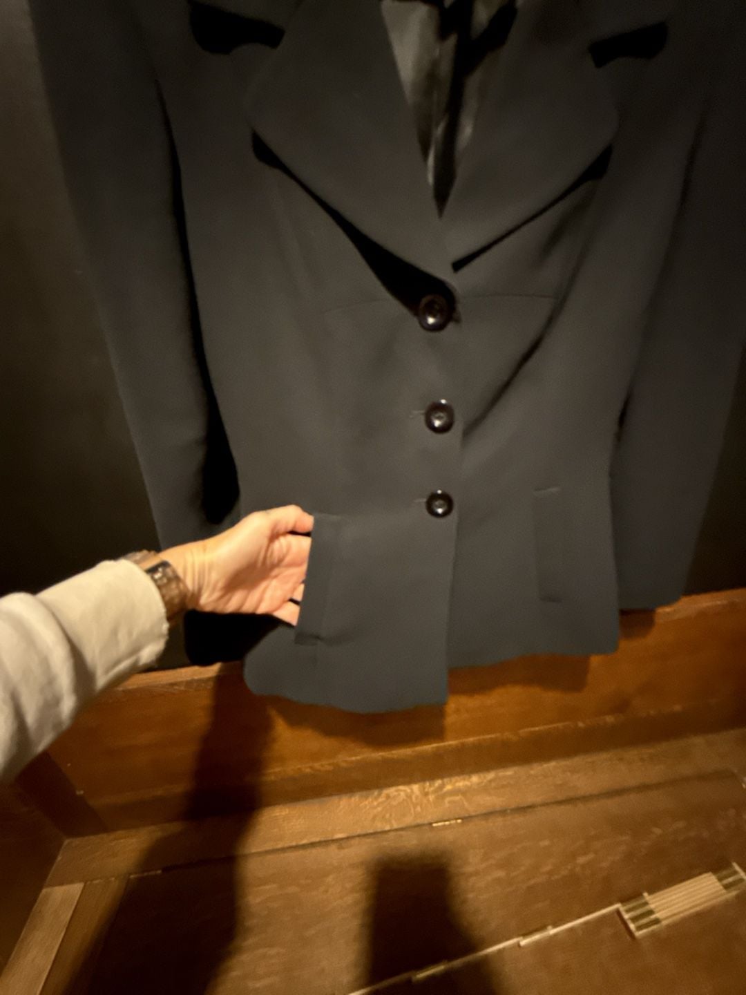 bebe Black Tailored Blazer Jacket Black Size 6 3