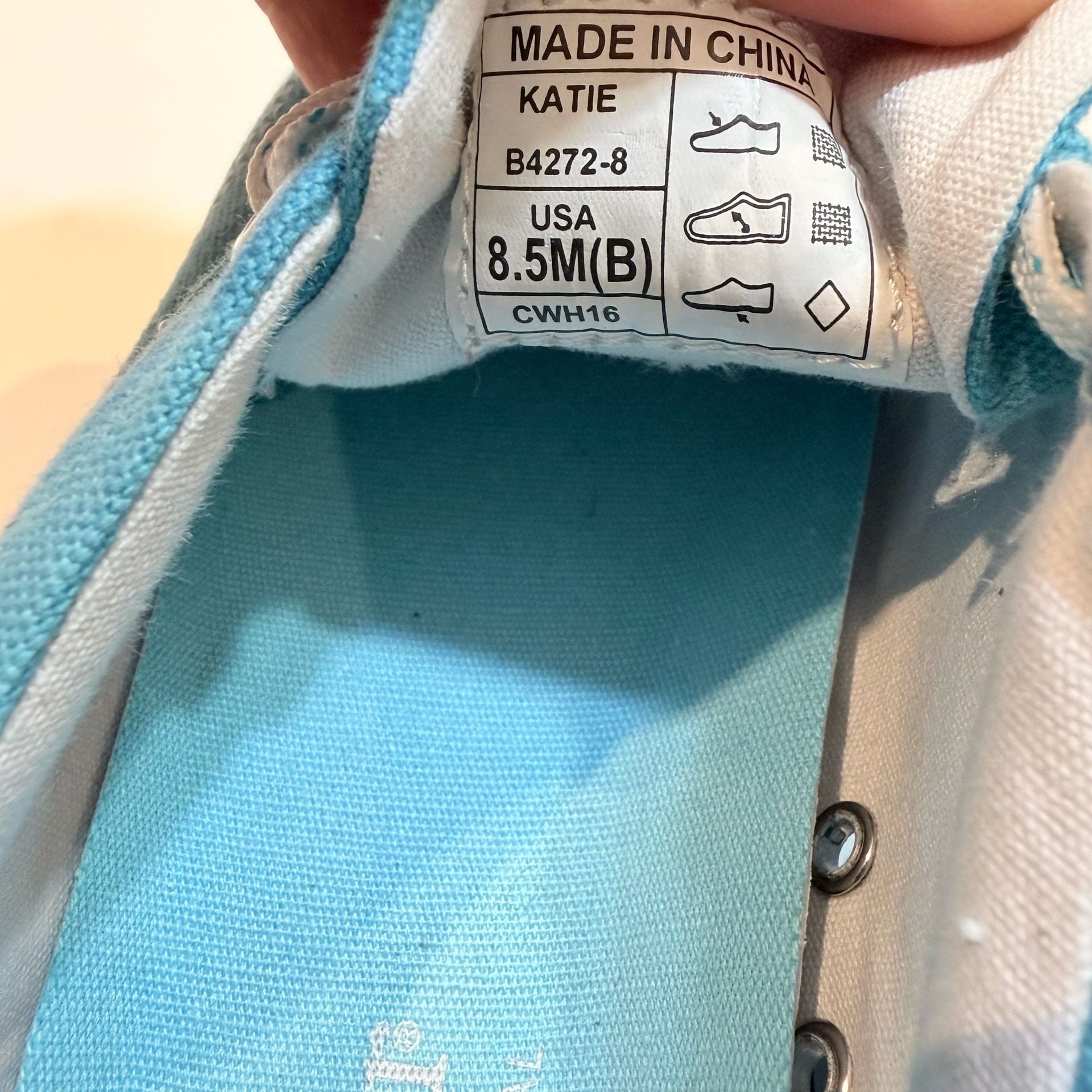 Dexter Katie Bowling Shoes Sky Blue Canvas 9