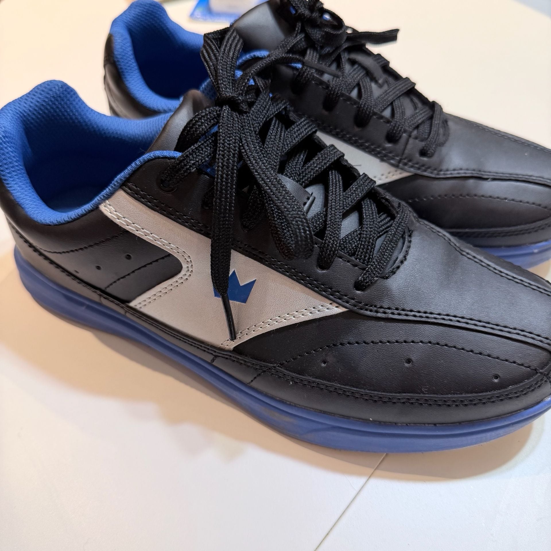 Brunswick Renegade Bowling Shoes Size 7.5 Black Royal 1