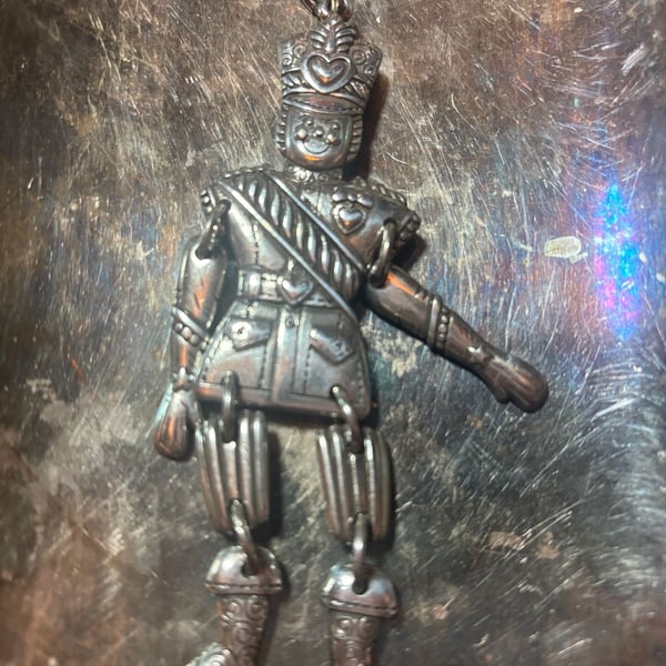 Brighton 1999 Toy Soldier Pendant Silver Plated Jointed