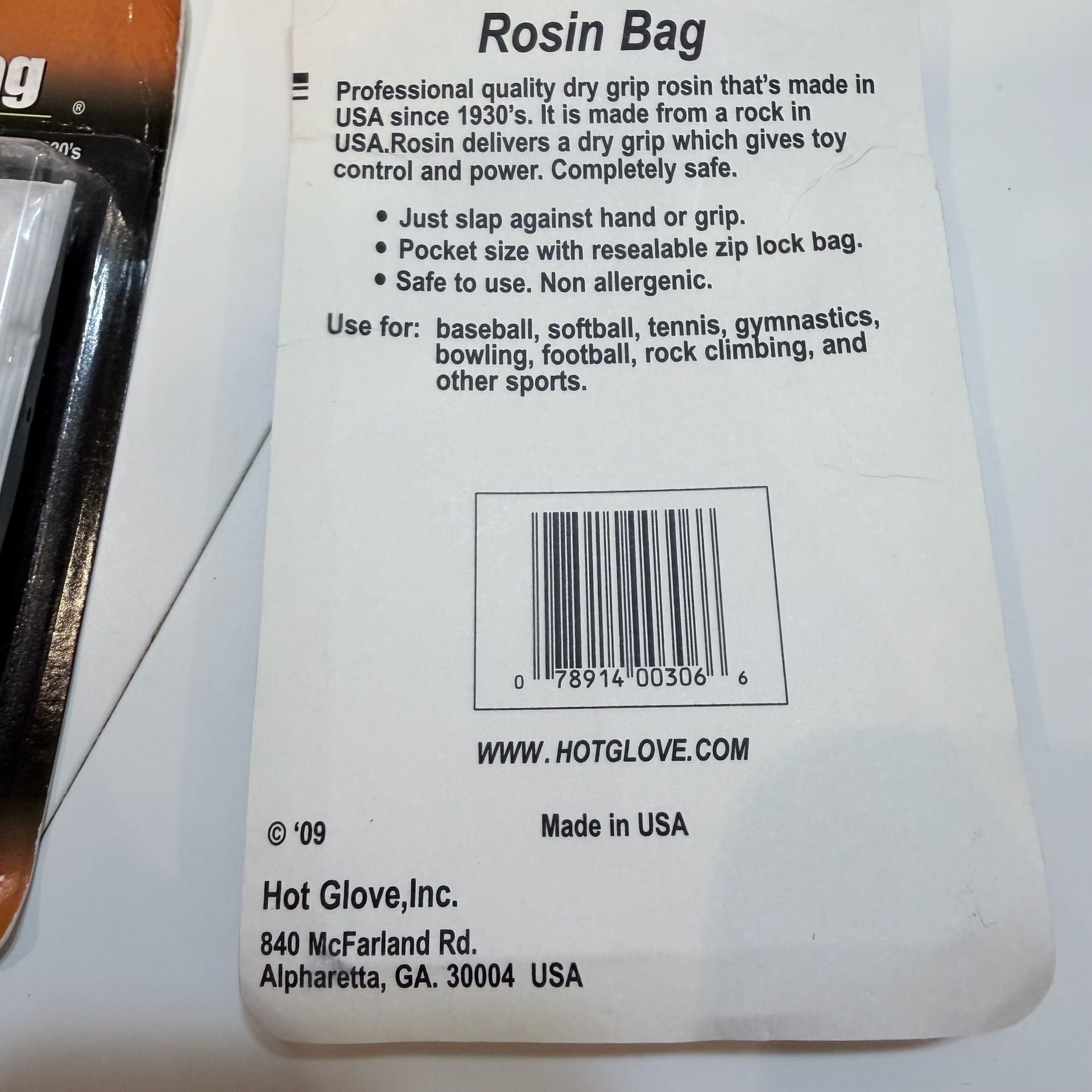 Hot Glove Rosin Bag And Ebonite X-Tra Skin 6