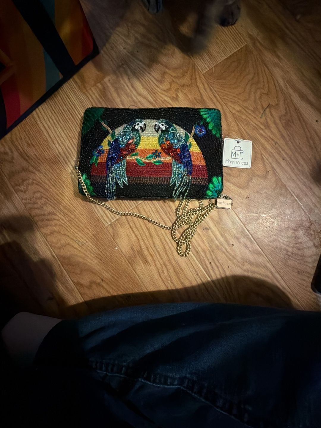 Mary Frances Birds of a Feather Beaded Crossbody Bag 2