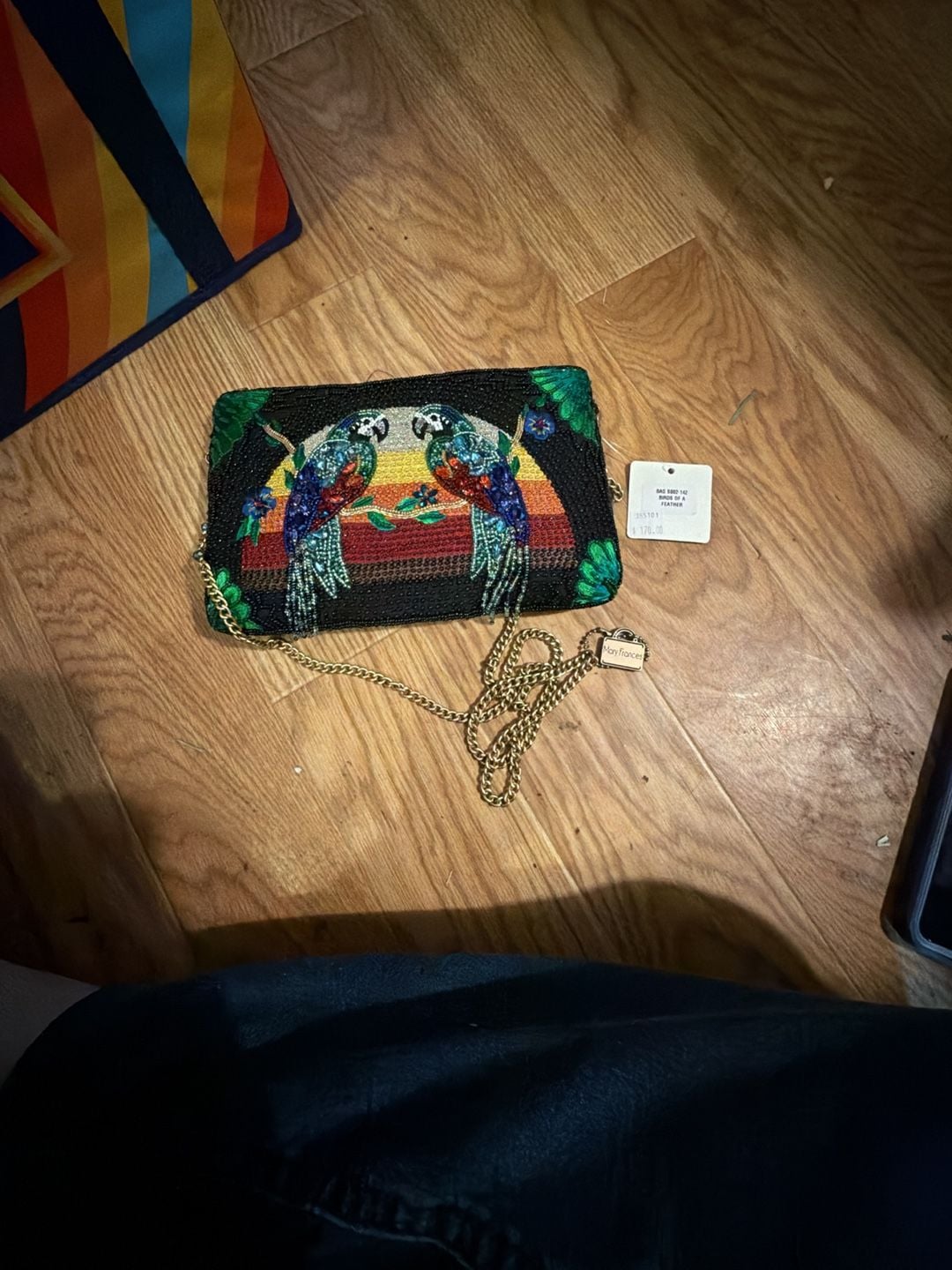 Mary Frances Birds of a Feather Beaded Crossbody Bag 4
