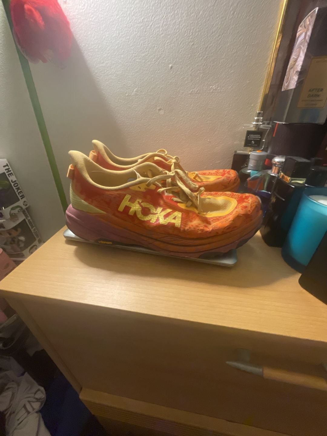 HOKA Speedgoat 6 Size 11 Men's Sherbet Beet Root Trail Running Shoes 2