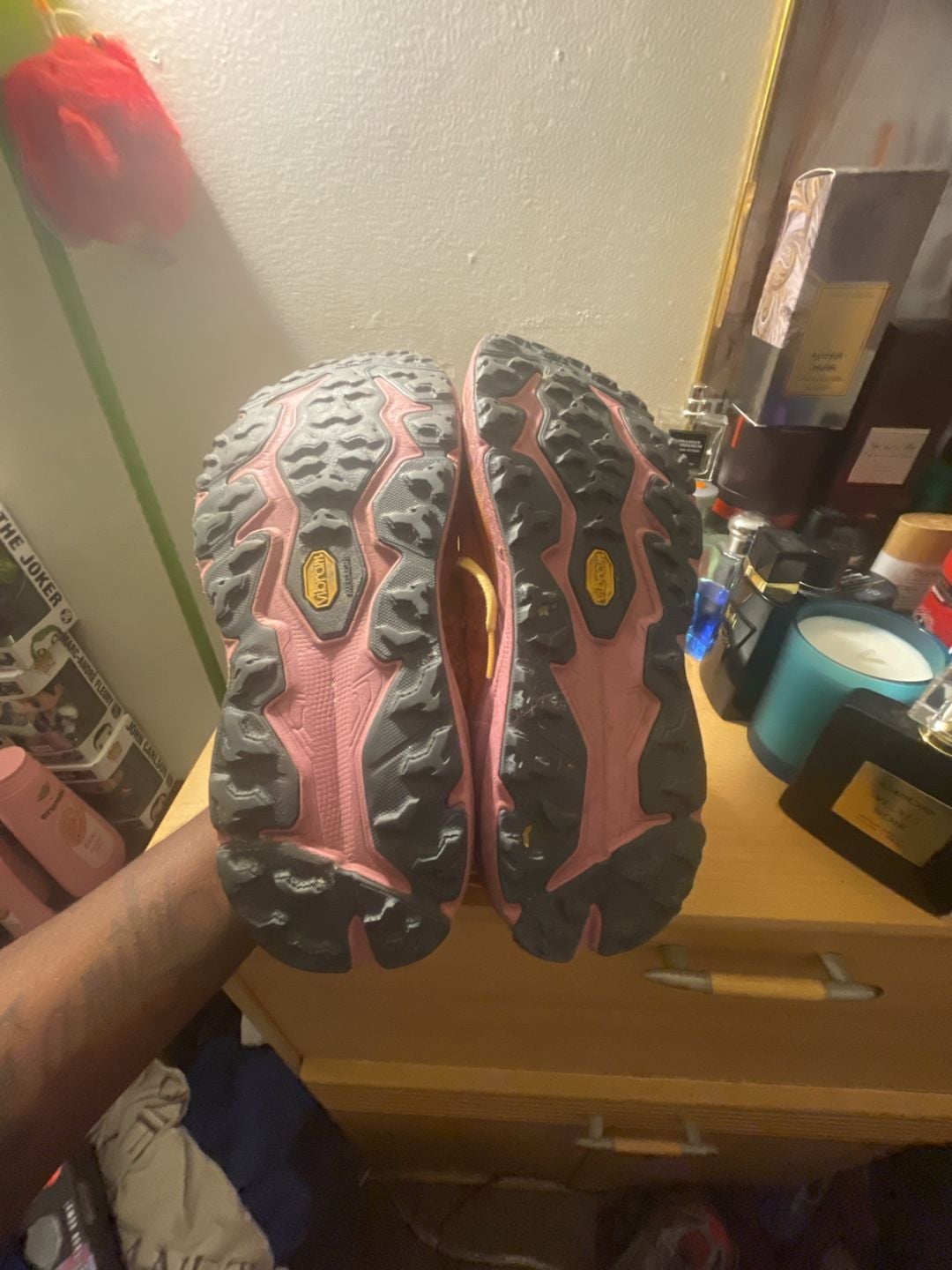 HOKA Speedgoat 6 Size 11 Men's Sherbet Beet Root Trail Running Shoes 6