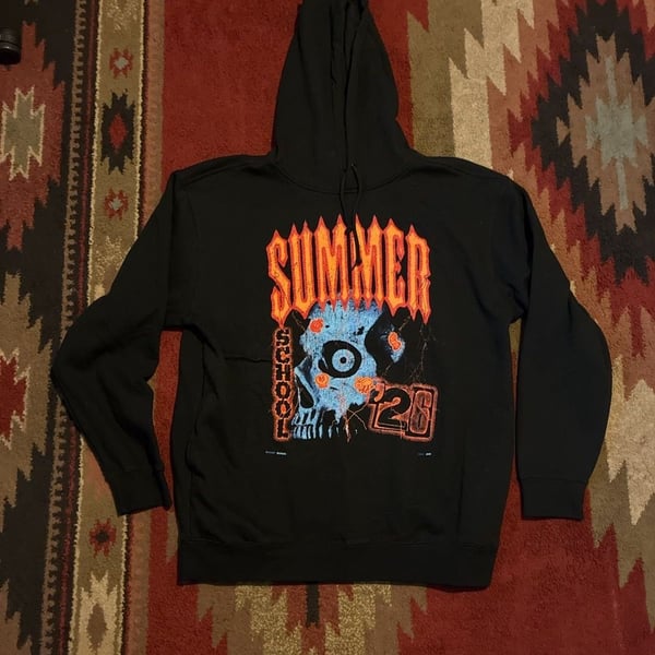 Summer School Tour 2024 Hoodie Size X-Large Black Graphic Pullover