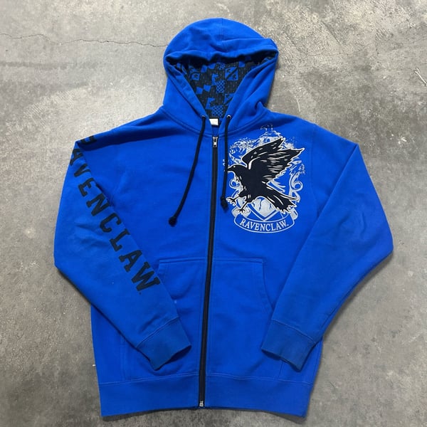 Harry Potter Ravenclaw Universal Studios Full Zip Hoodie Size XS Blue