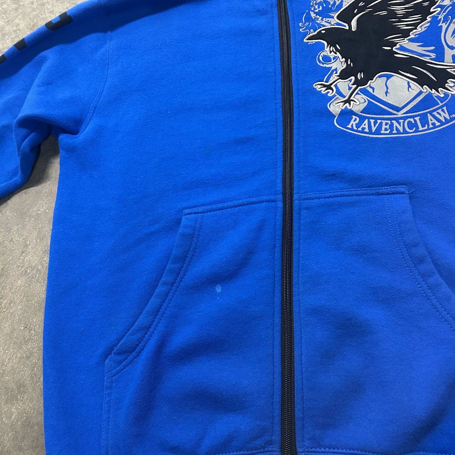 Harry Potter Ravenclaw Universal Studios Full Zip Hoodie Size XS Blue 7