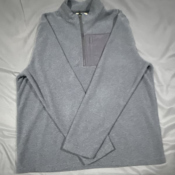 Grand Slam Performance Quarter-Zip Pullover Size L Blue Fleece