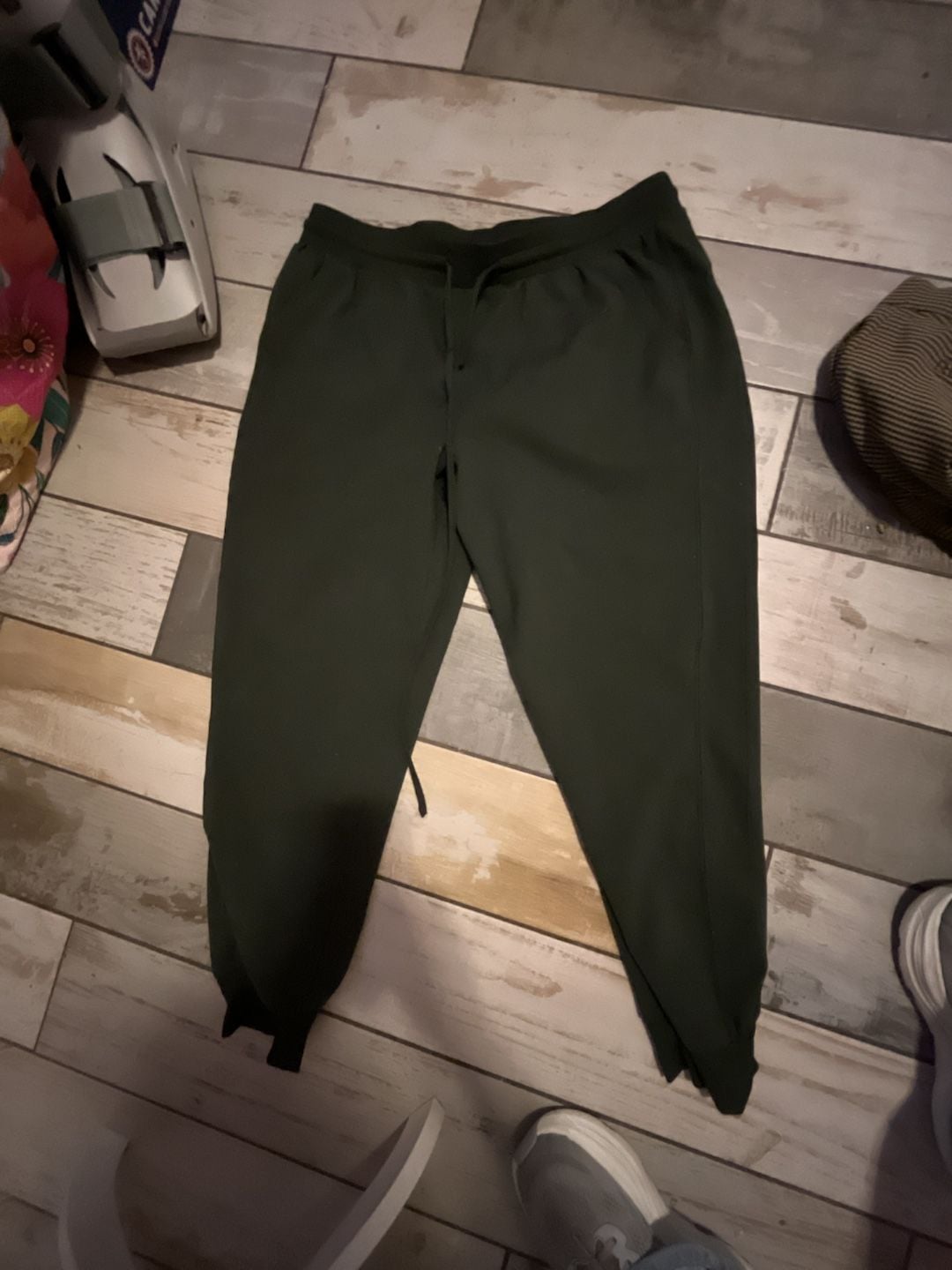 Rachel Zoe Joggers Size XL Green Drawstring Pants 2