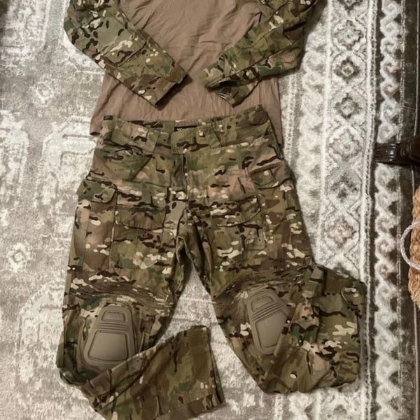 IDOGEAR G3 Combat Trousers Multicam Tactical Pants with Knee Pads