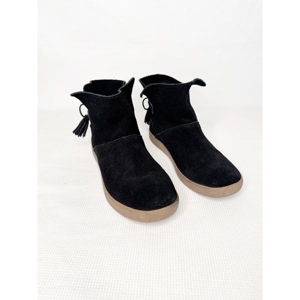 Koolaburra by UGG Skyller Ankle Boots Black Suede Tassel SZ 8