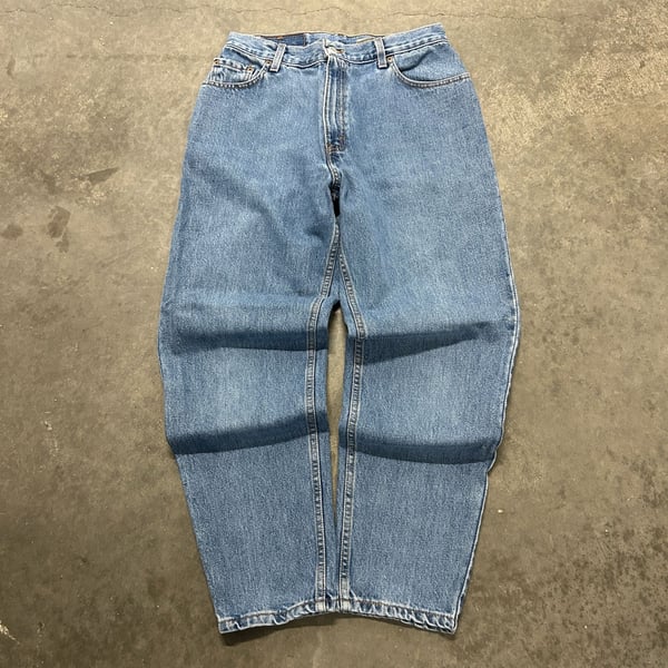 Levi's 550 Relaxed Fit Tapered Leg Jeans Size 12 Pet M Blue Denim