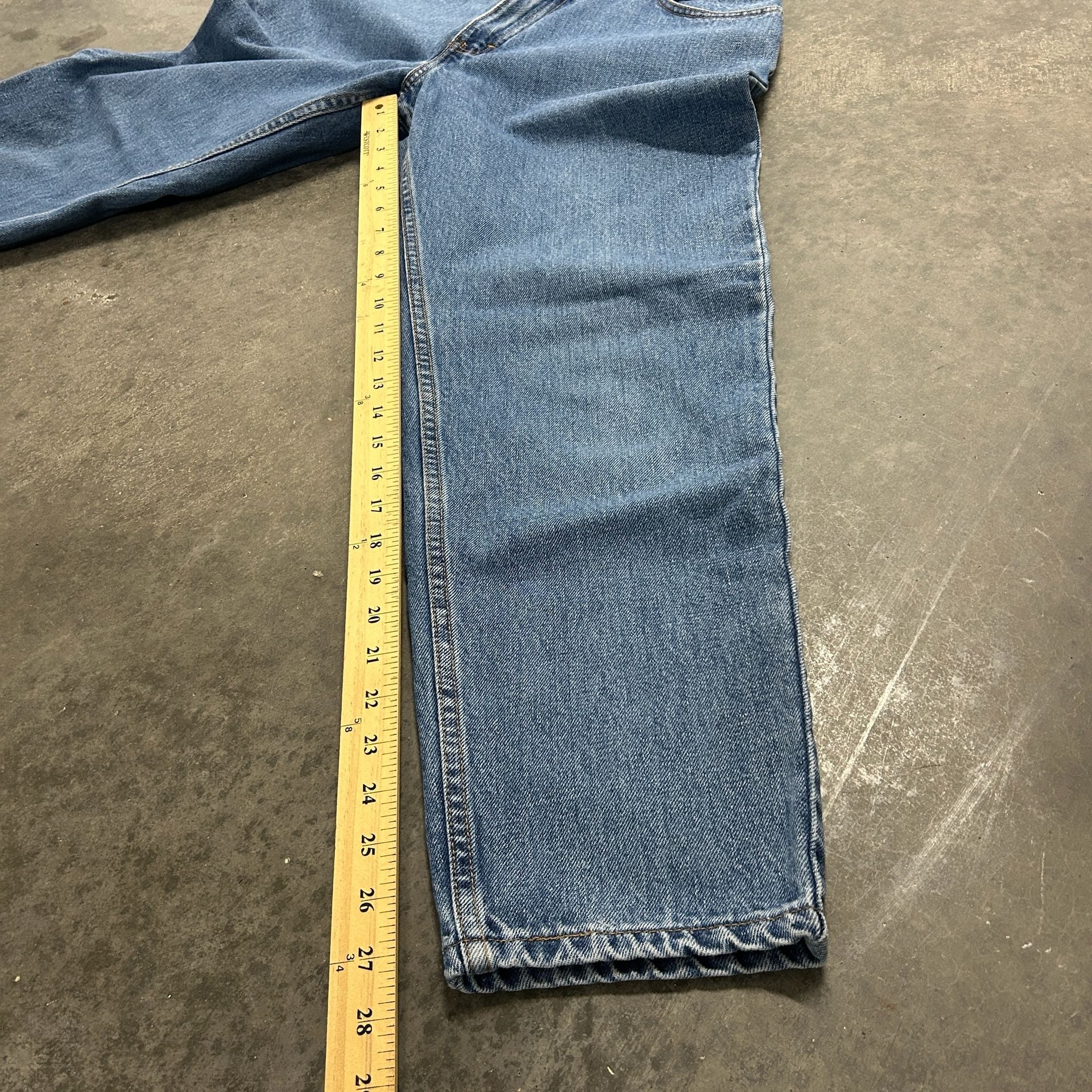 Levi's 550 Relaxed Fit Tapered Leg Jeans Size 12 Pet M Blue Denim 8
