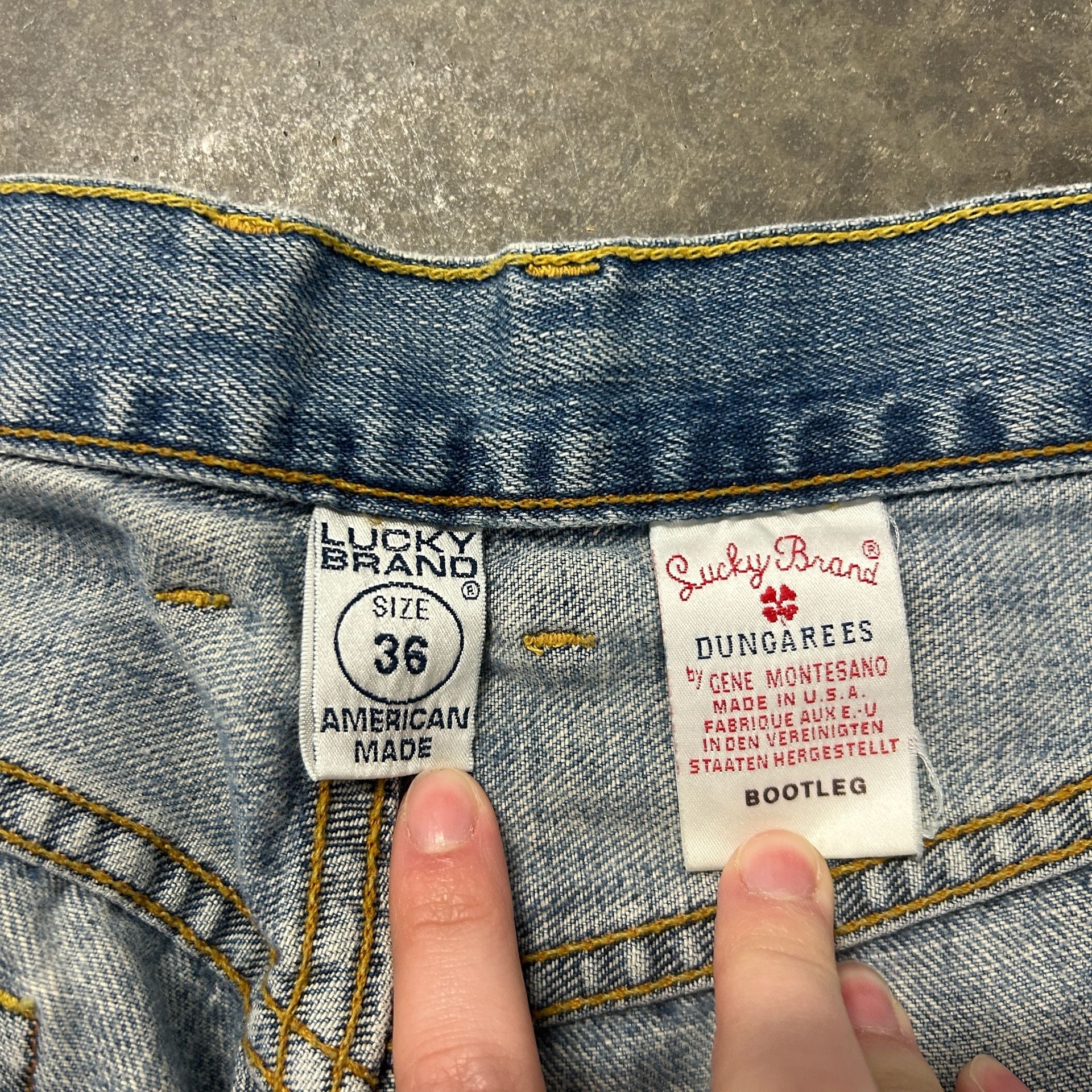 Lucky Brand Bootleg Jeans Size 36 Blue Denim 3