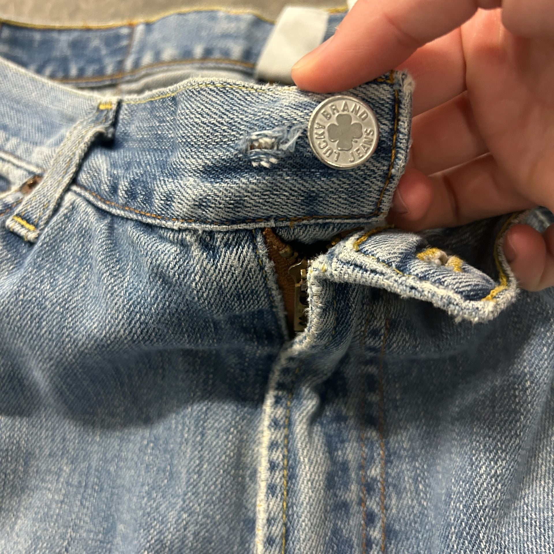 Lucky Brand Bootleg Jeans Size 36 Blue Denim 8