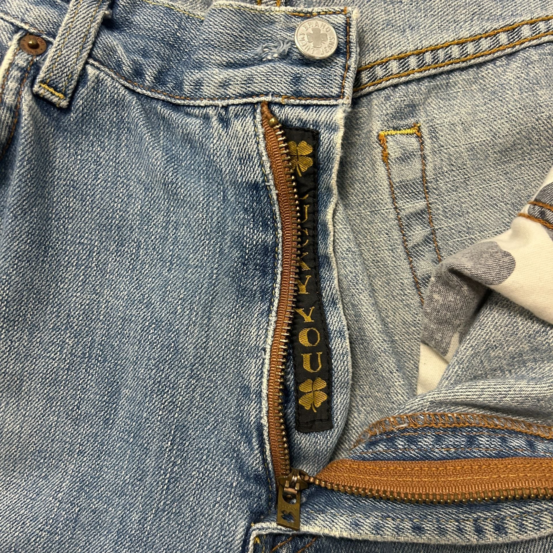 Lucky Brand Bootleg Jeans Size 36 Blue Denim 9