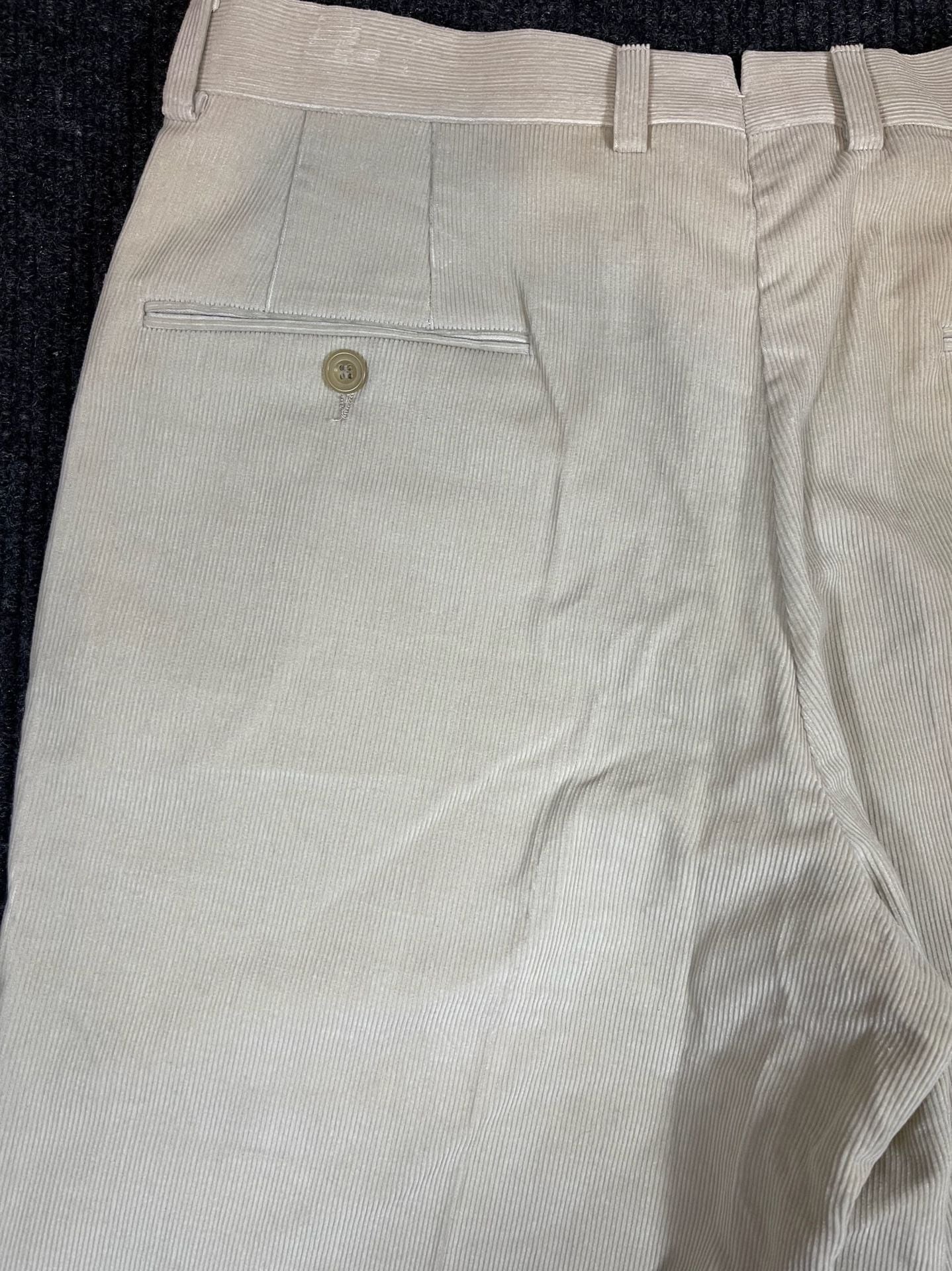 Hickey Freeman A Series Slack Size 32 Regular Beige Corduroy Pants NWT 4