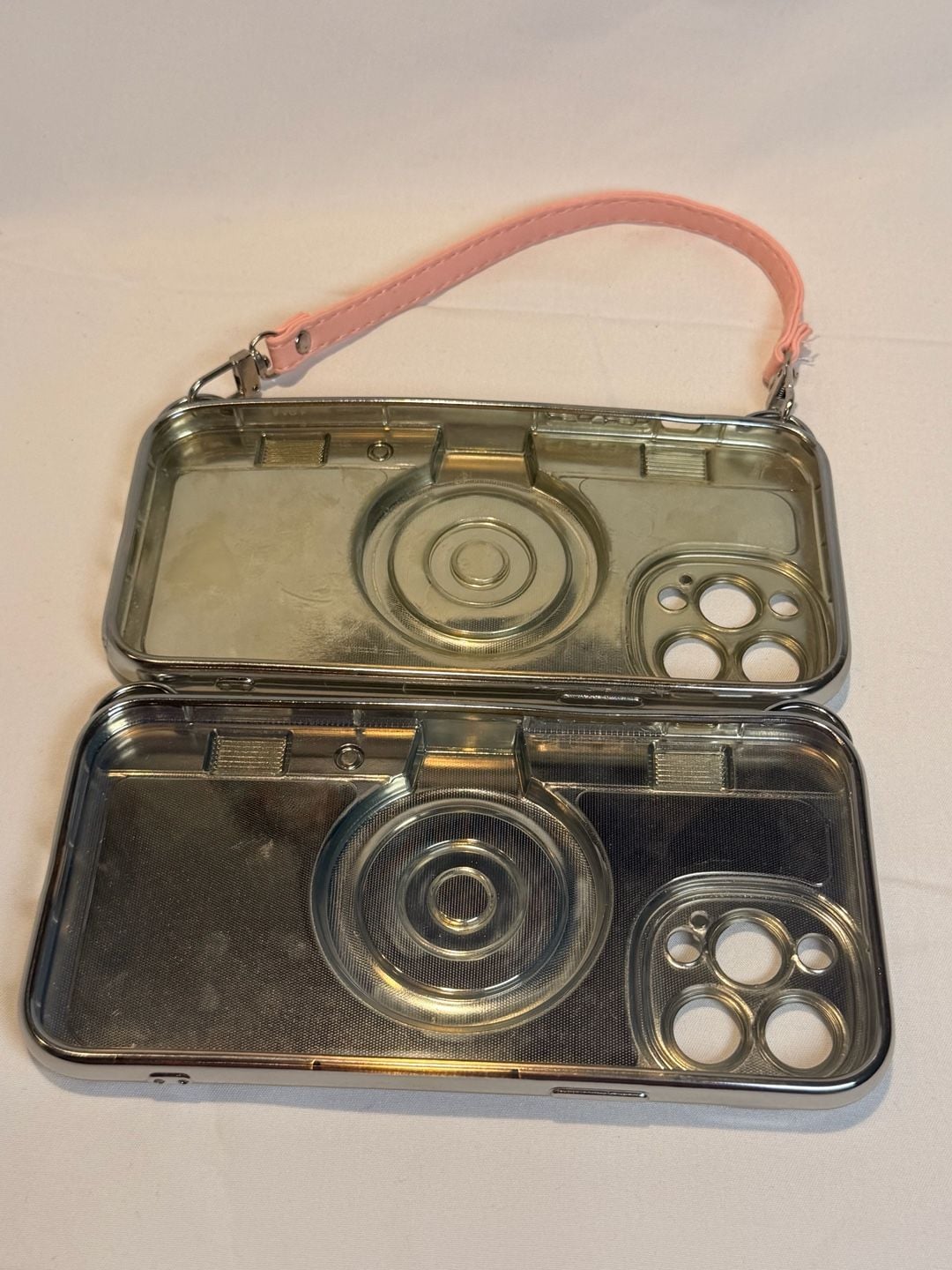 Unbranded Retro Camera Phone Case With Strap Pink And White Lot 4