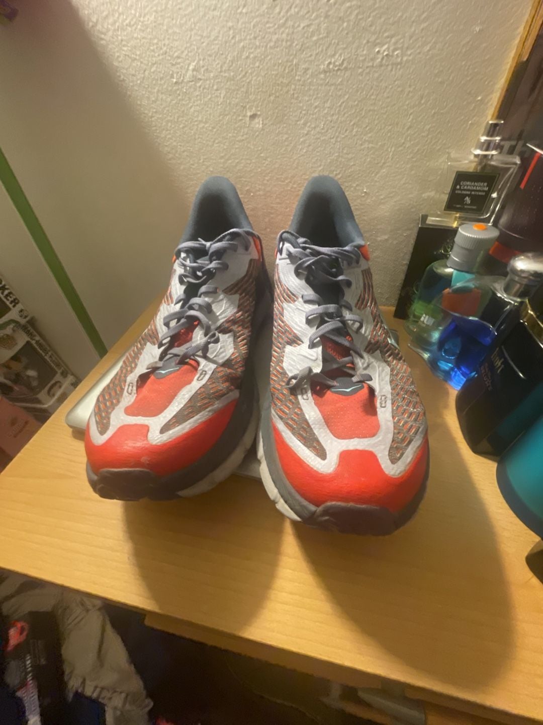HOKA Mafate Speed 4 Trail Running Shoes Cerise Stormy Skies 3