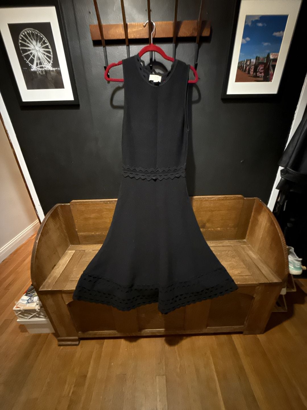 Kate Spade New York Black Sleeveless Knit Midi Dress 2