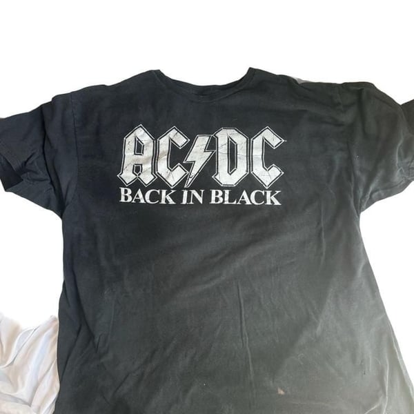 AC/DC Back In Black Graphic T-Shirt Black