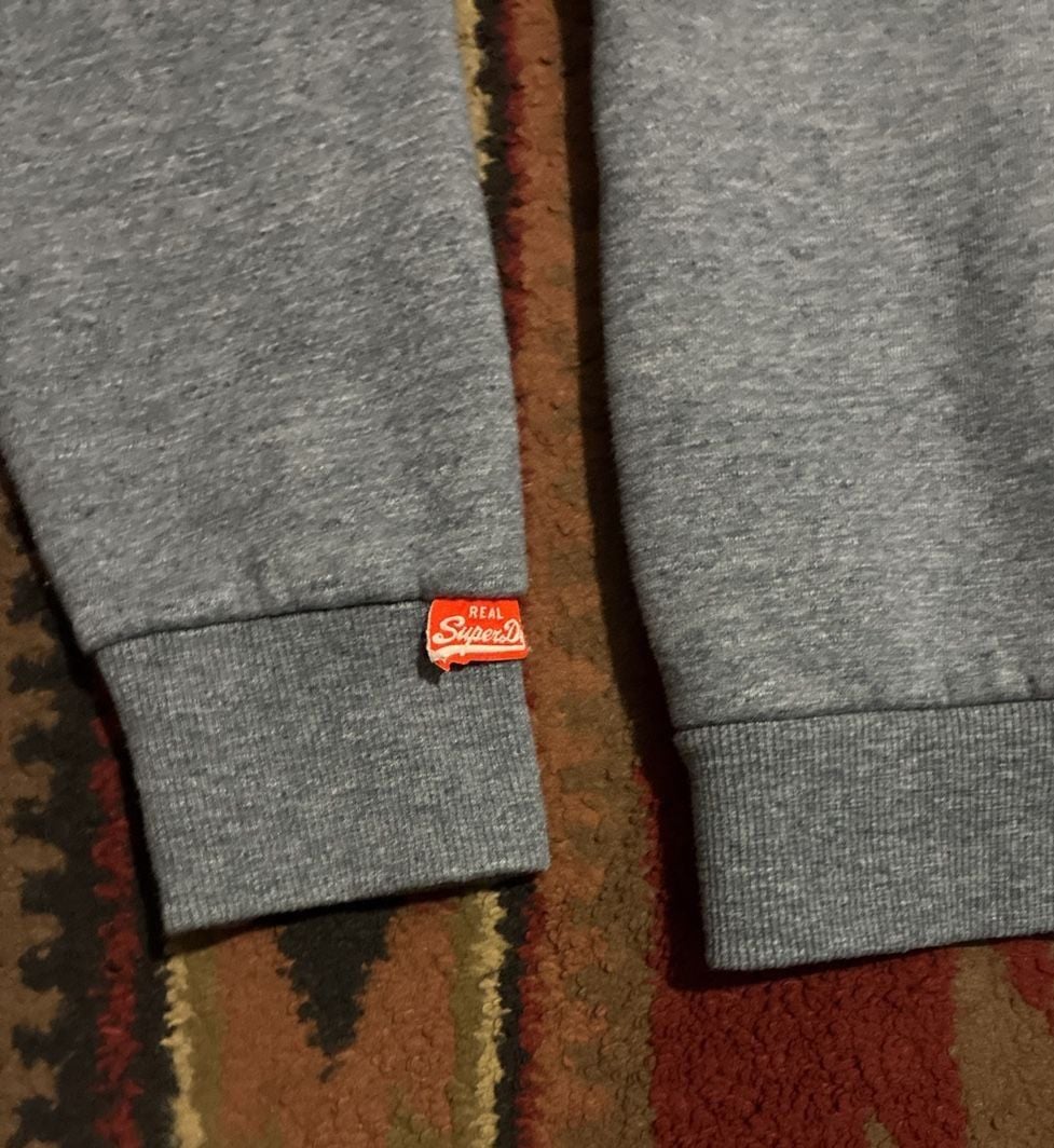 Superdry The Orange Label Crew Size X Small Grey Sweatshirt 5