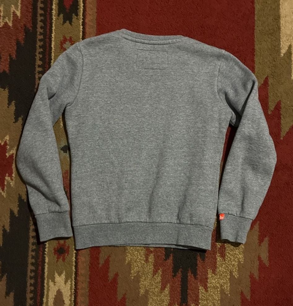 Superdry The Orange Label Crew Size X Small Grey Sweatshirt 8