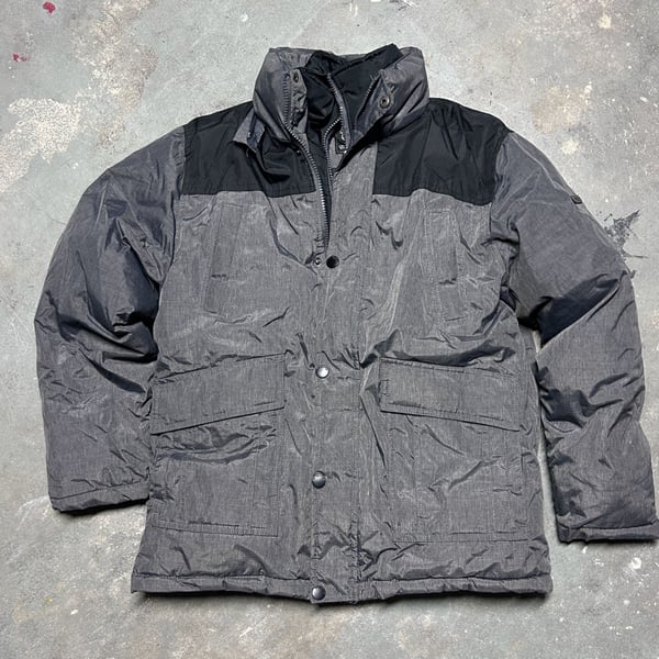 English Laundry Winter Puffer Jacket Size L (14/16) Gray Black