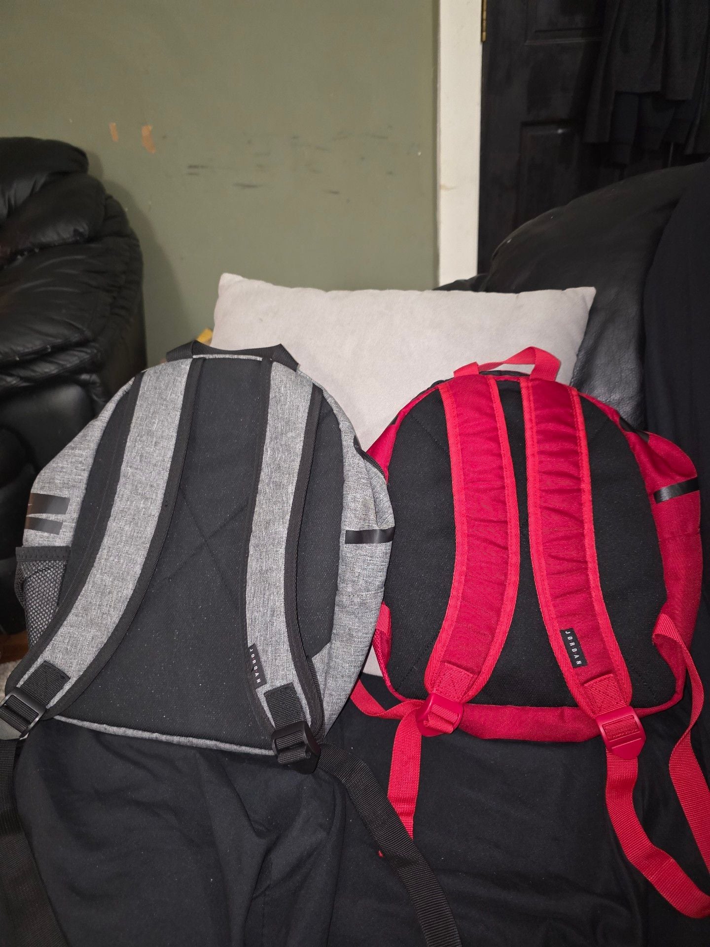 Jordan Jumpman Mini Backpack Pair of 2 (Red and Grey) 4