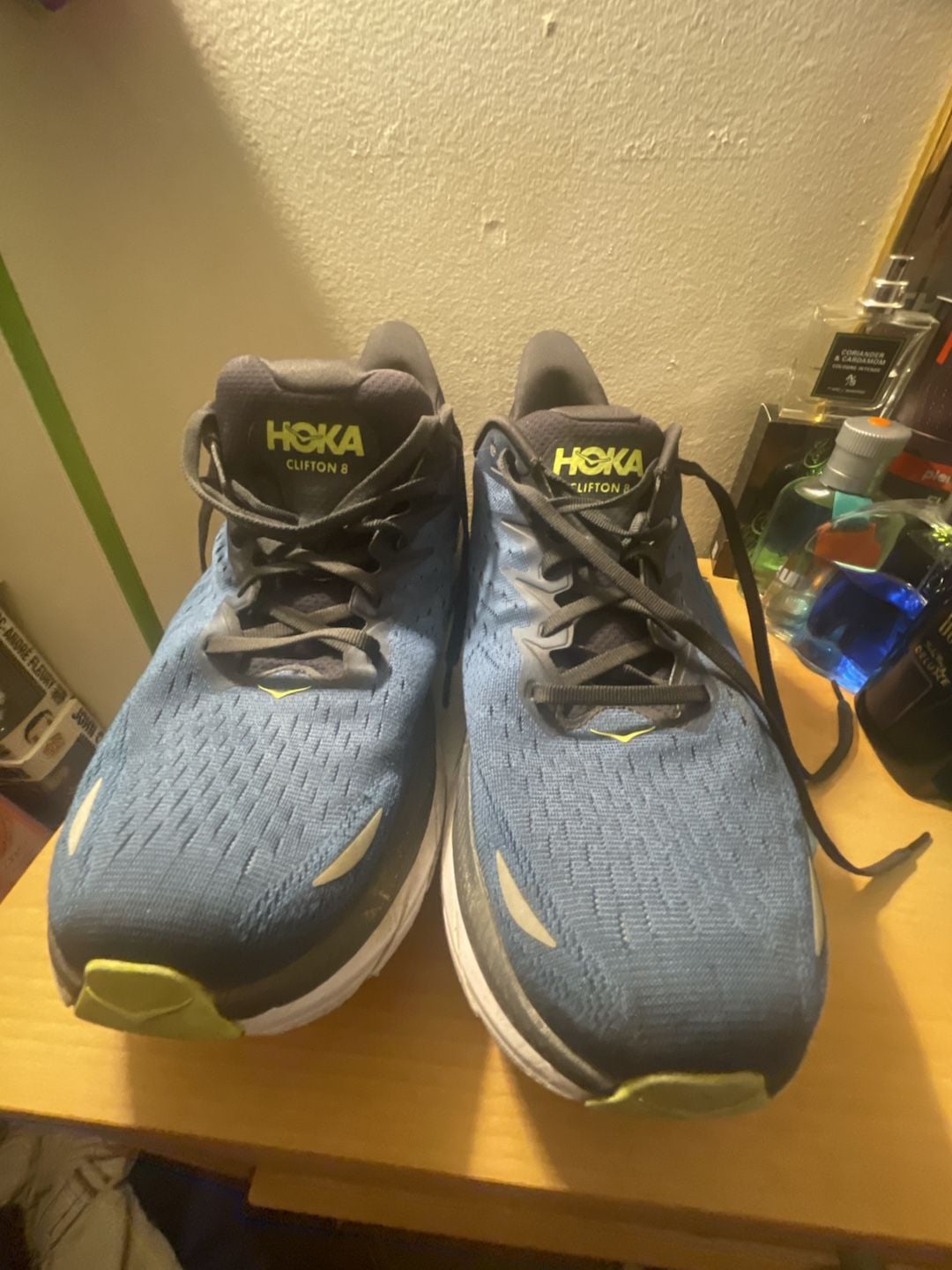 HOKA Clifton 8 Size 14 2E Wide Blue Running Shoes 7