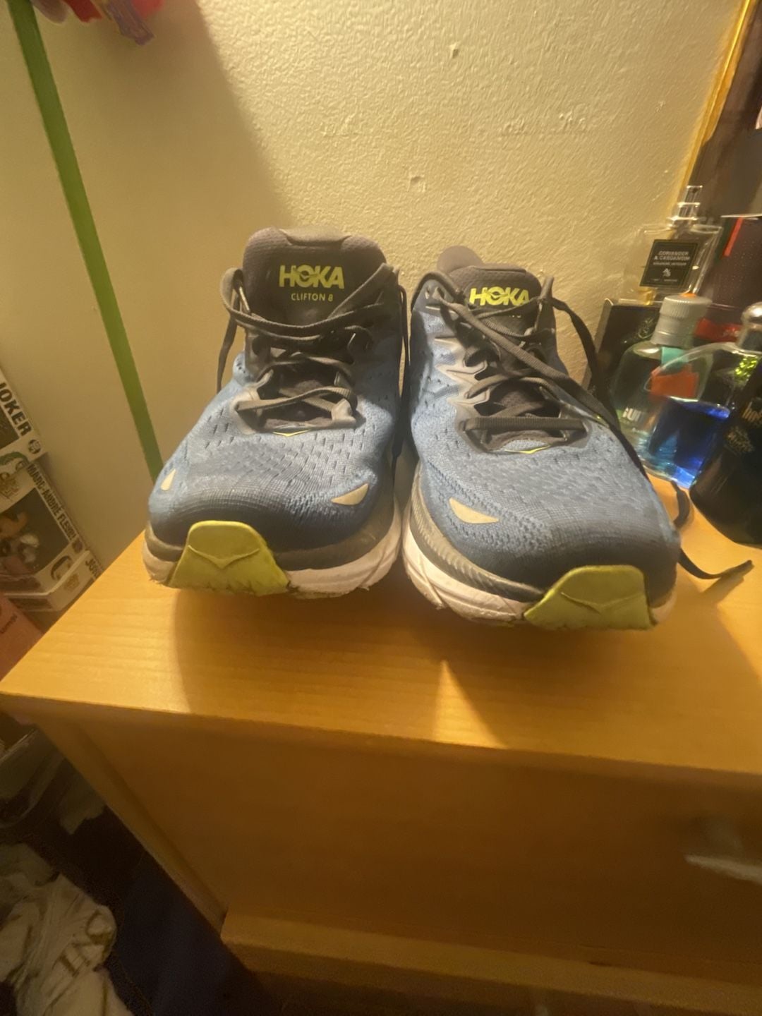 HOKA Clifton 8 Size 14 2E Wide Blue Running Shoes 8