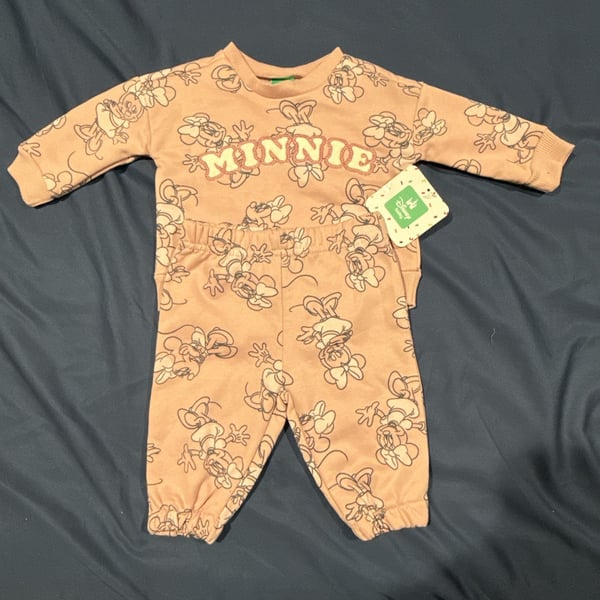 Disney Baby Minnie Mouse Sweatshirt And Joggers Set Pink
