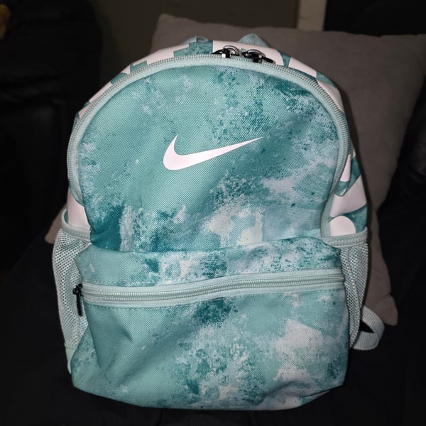 Nike Small Back Pack Turquoise Light Blue Just Do It