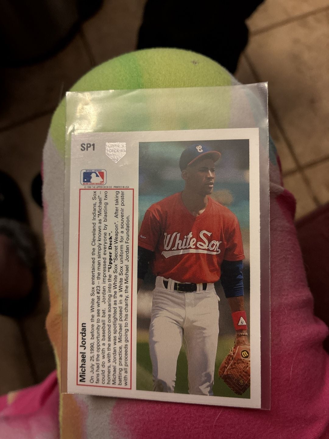Upper Deck Michael Jordan SP1 Baseball Card Chicago White Sox 3
