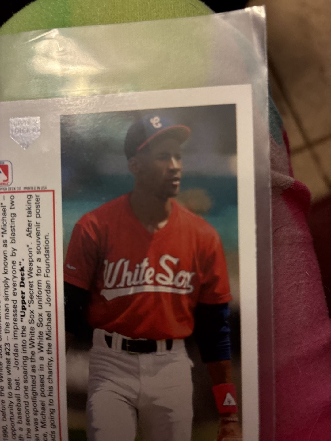 Upper Deck Michael Jordan SP1 Baseball Card Chicago White Sox 4