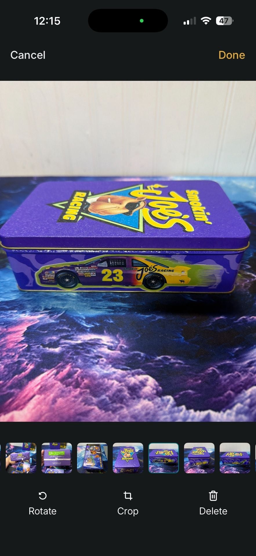 Camel Smokin' Joe's Racing Vintage Metal Tin Matchbox and Catalog Set 8