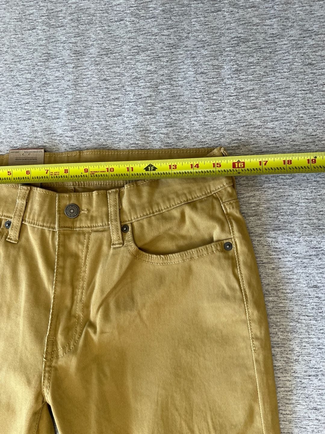Levi's 511 Slim Fit Men's Jeans W30 L30 Mustard Yellow New 3
