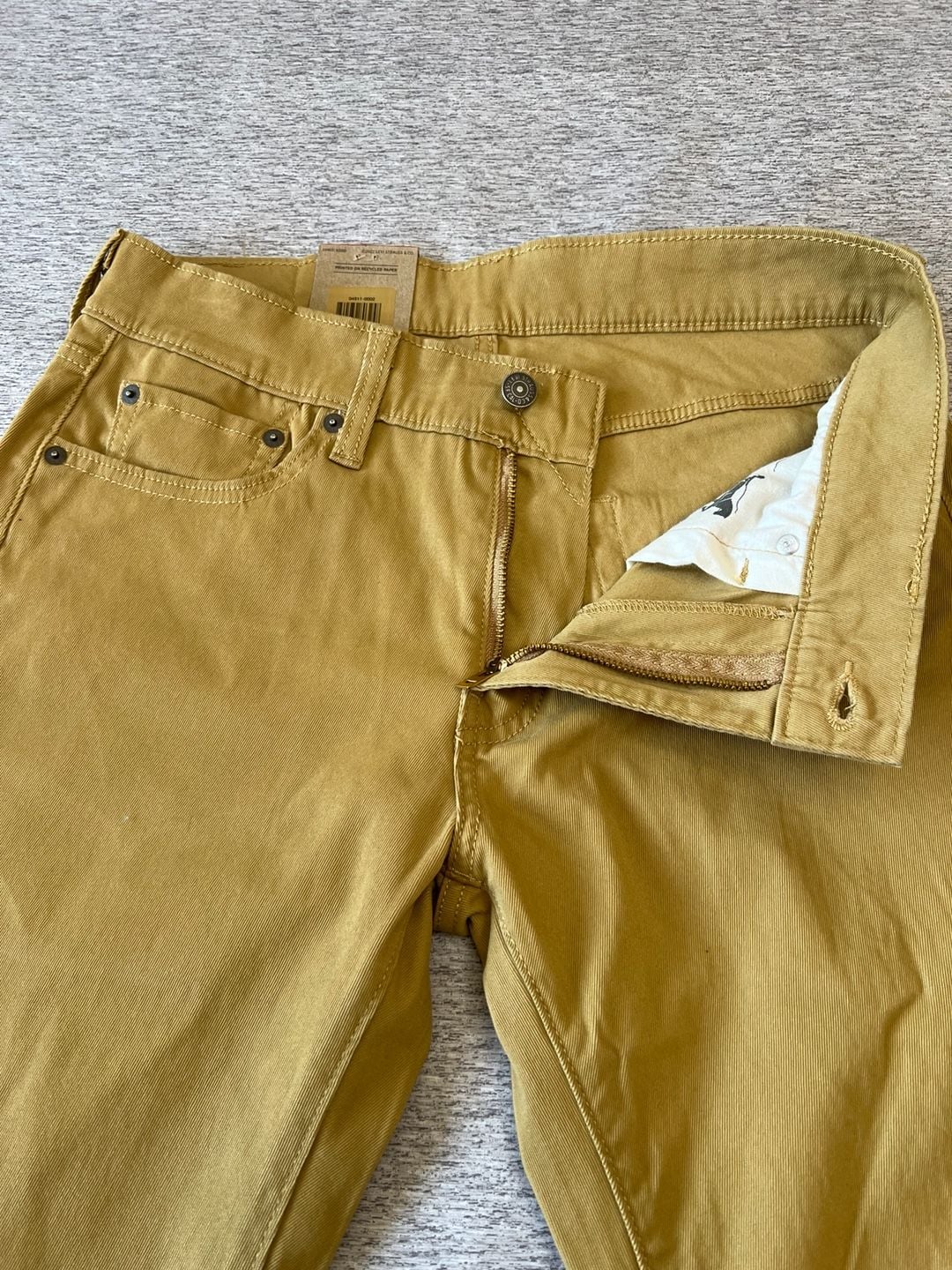 Levi's 511 Slim Fit Men's Jeans W30 L30 Mustard Yellow New 8