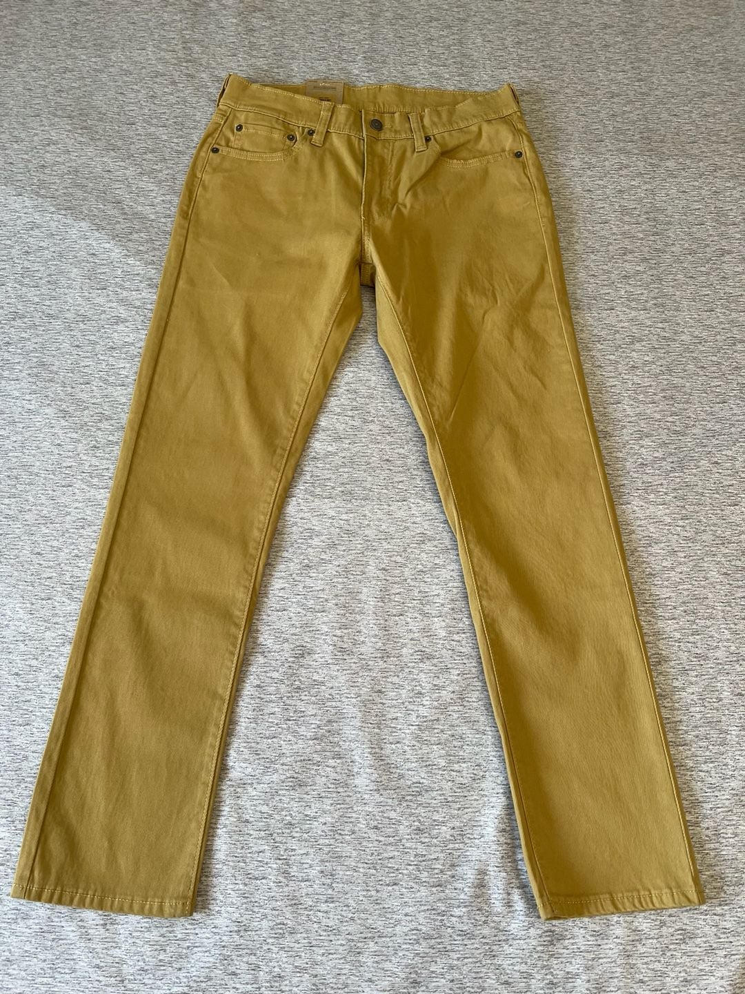 Levi's 511 Slim Fit Men's Jeans W30 L30 Mustard Yellow New 10