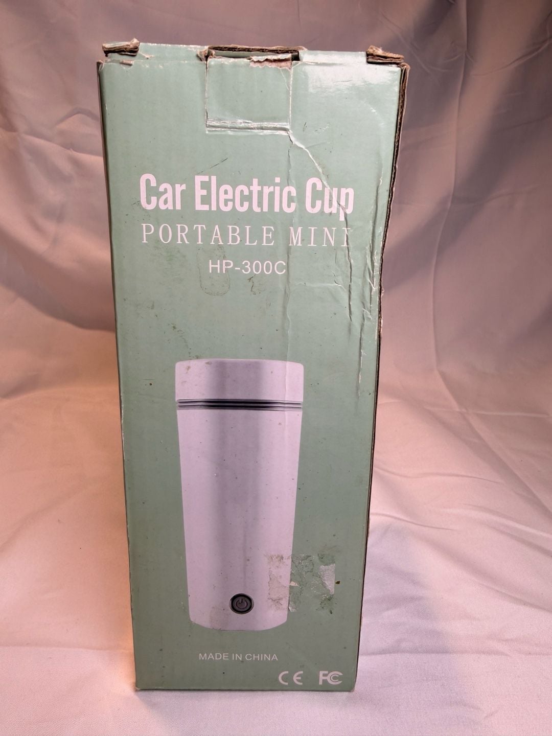 Wjtmov Portable Mini Car Electric Cup HP-300C 350ml Light Green 4
