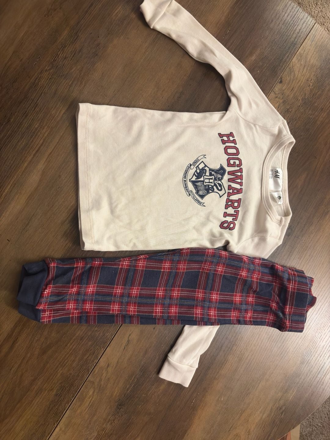 H&M Harry Potter Pajama Set Size 12-18M Hogwarts 3