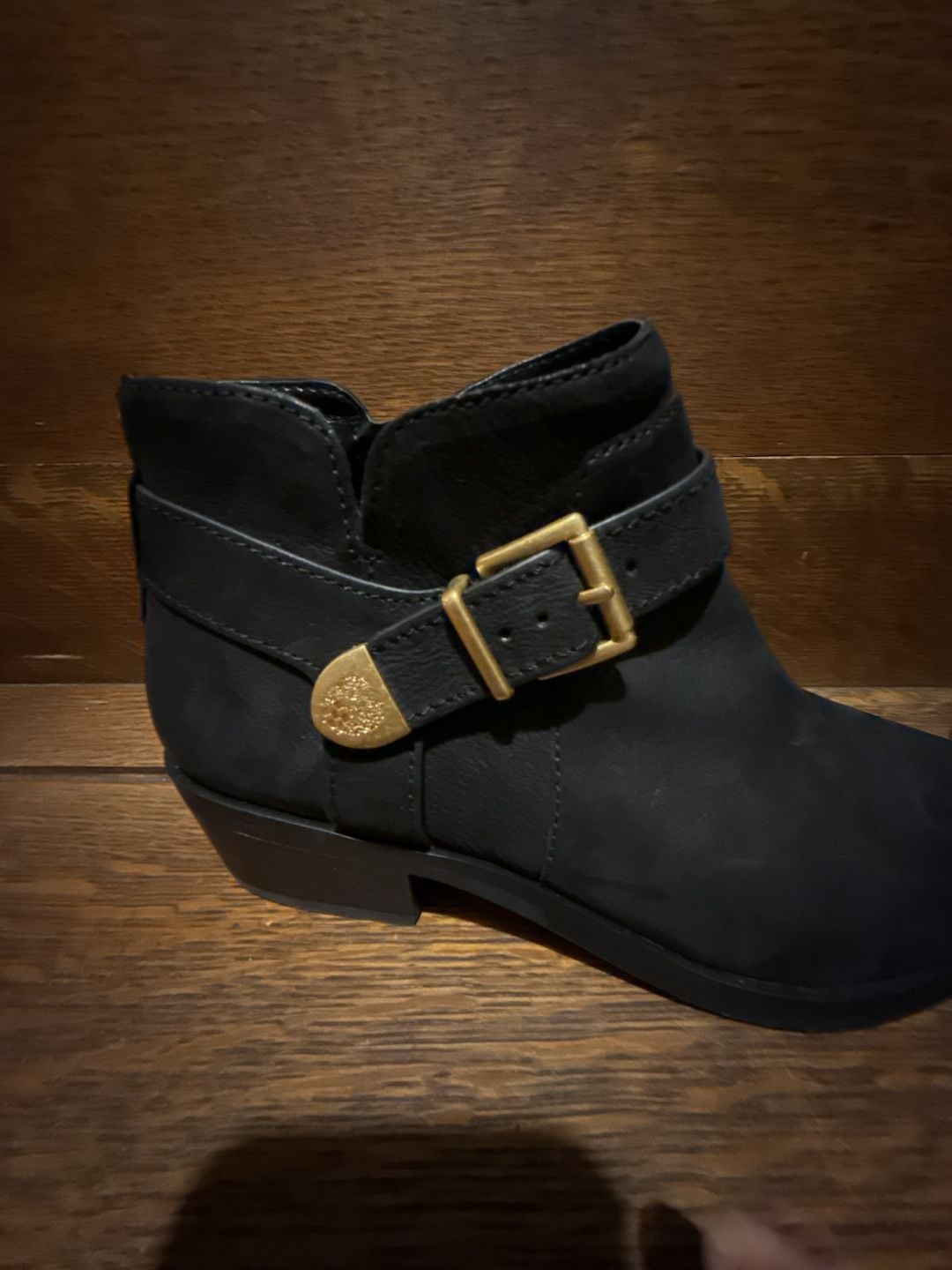 Vince Camuto Maiyah Booties Size 9M/40 Black Leather Ankle Boots 3