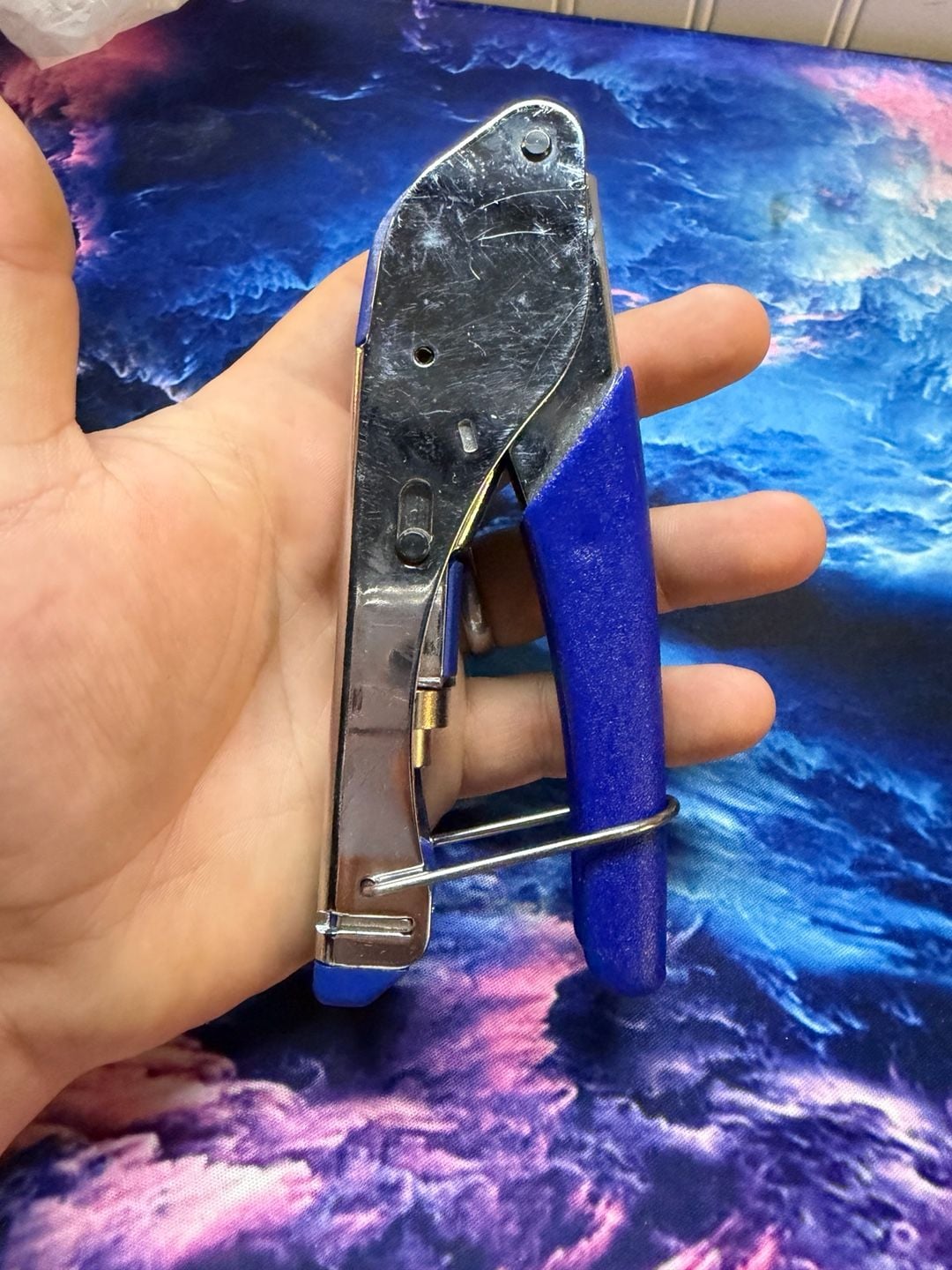 Data Shark Cable Compression Tool Blue Silver 2