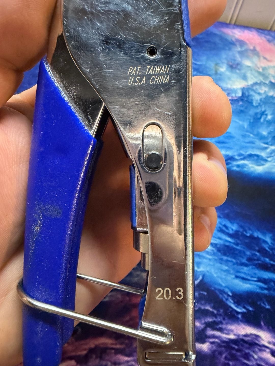 Data Shark Cable Compression Tool Blue Silver 4